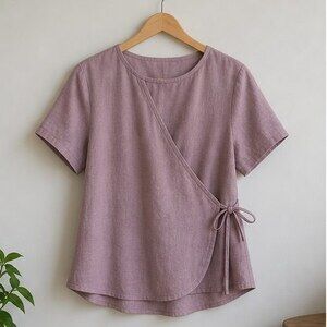 Mauve Ruffle Blouse